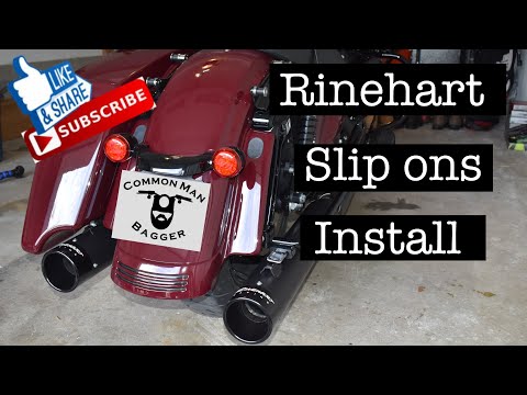 Rinehart Racing Slip-On Muffler 500-0107 Install 2020 Street Glide Special
