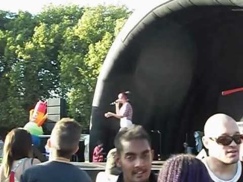 Mizz Lyrikal performing at Reading Pride 2012