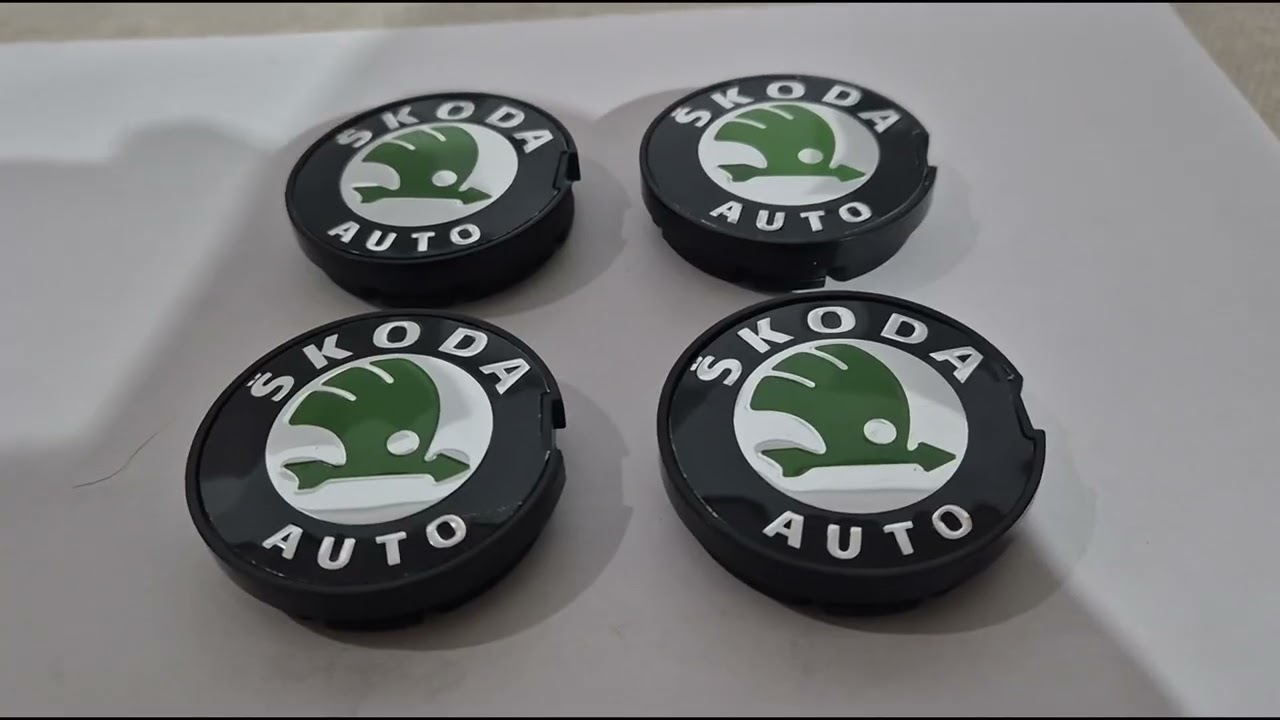 Skoda Колпачки на диски 56/51мм sk5651 (4 шт) Video 1