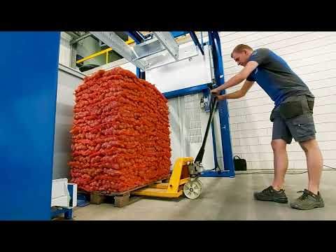 VPM-5 - Stacking Potatoes on the VPM-5 - Verbruggen Palletizing Solutions