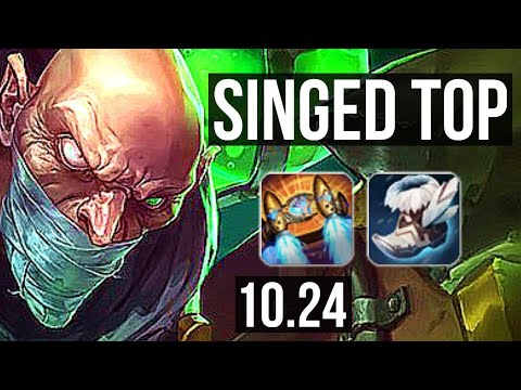 SINGED vs CASSIOPEIA (TOP) | Rank 3 Singed, 900+ games, 3/1/2 | KR Challenger | v10.24