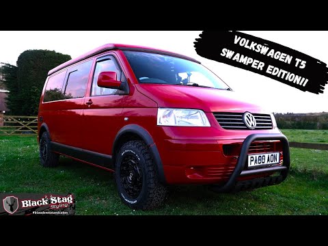 Modified VW Transporter T5 Camper, Swamper mods, Black Rhino Wheels and Bilstein Suspension Lift Kit