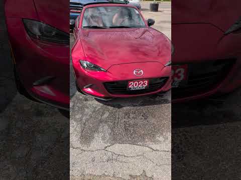 2023 Mazda MX-5 RF in Red for sale at Stockie Chrysler in Waterloo, ON