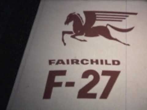 Fairchild F27 1960s CLASSIC PROPLINER AIRCRAFT SALESMAN FILM