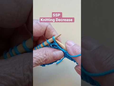 SSP -Slide, Slide, Purl Knitting Decrease #knitting