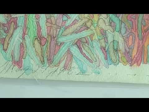 Whitney Edward Leland 1982 May29 painting 30x 22.6 inch, 77 x 57.5cm Gouache and gum arabic on paper