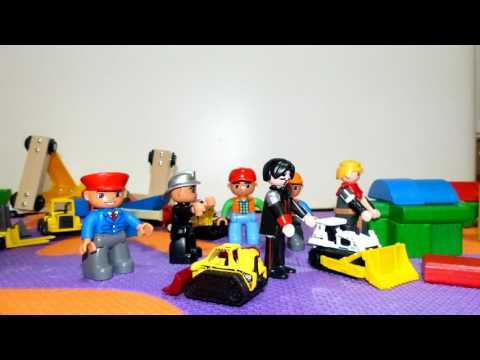 Carls Stadt Teil 5. Siku Lego Duplo Spielzeug Baustelle Stop Motion Film für Kinder.