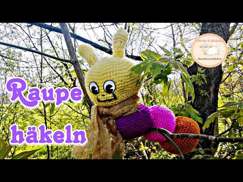 Easy little cute caterpillar crochet / Amigurumi crochet 🐛 Caterpillar 🐛 / Stitched sheep Amigurumi