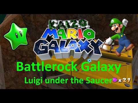 Kaizo Mario Galaxy | Battlerock Galaxy – Luigi under the Saucer | 100% Walkthrough