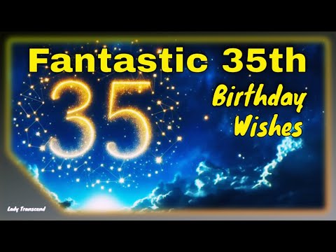 Happy 35th birthday🎉Best Wishes for 35th Birthday🎉Fantastic 35th Birthday Greeting Card