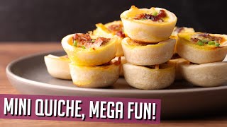 Delicious and FUN Mini Quiche Recipes | #quicheplease!