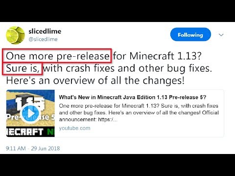 Final Minecraft 1.13 Pre-Release? (+ Bug Fixes) // 1.13 Pre-Release 5