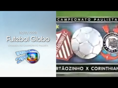 [Chamada] Futebol 2008 - Sertãozinho X Corinthians | Rede Globo (30/01/2008)