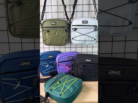 Сумка через плечо (мессенджер) FAMK SQR4-r, Серый - фото 1 - id-p2670472483