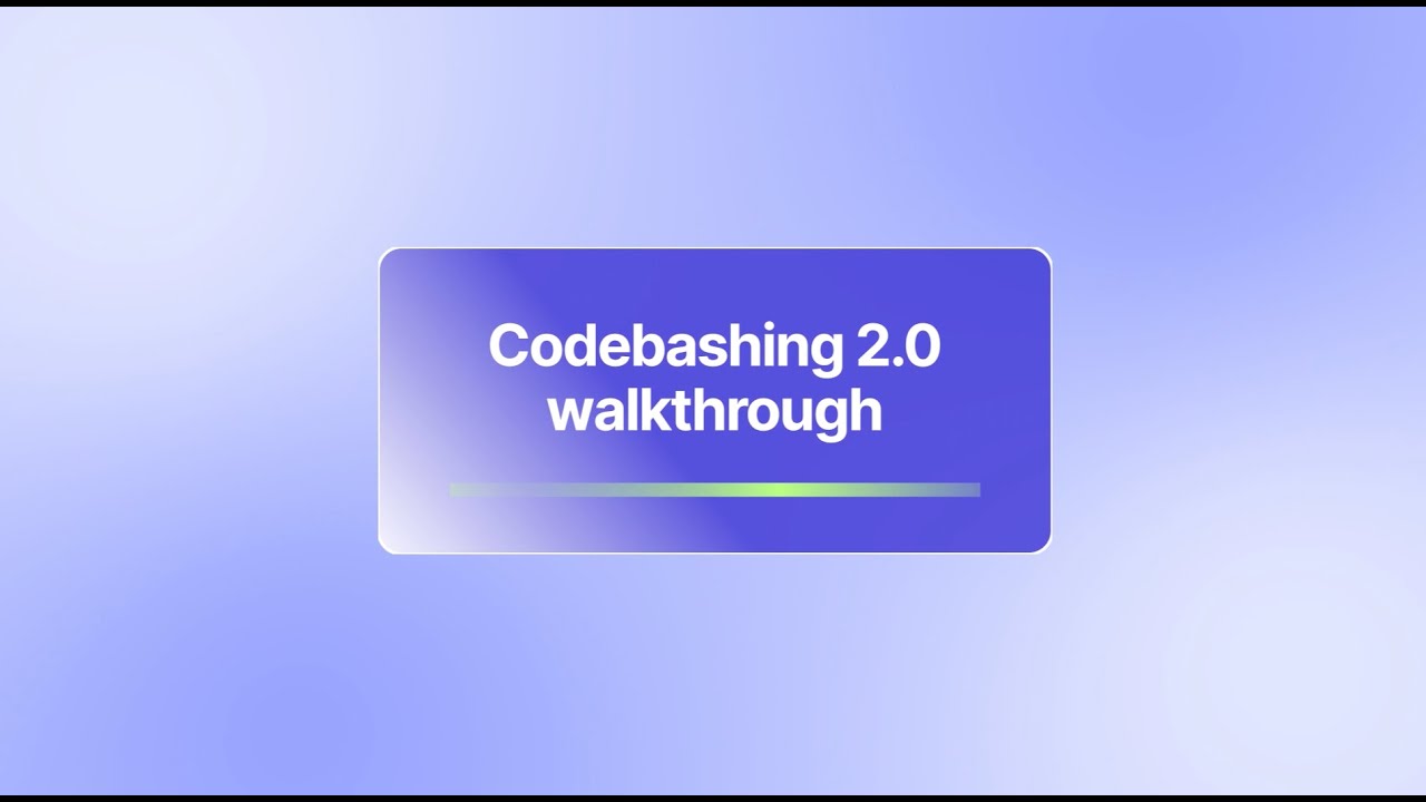 Codebashing 2.0 walkthrough