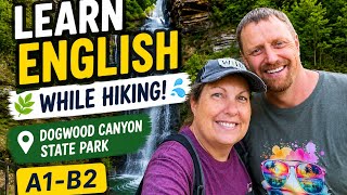 Learn English While Hiking to Beautiful Waterfalls | A1-B2 Listening Practice