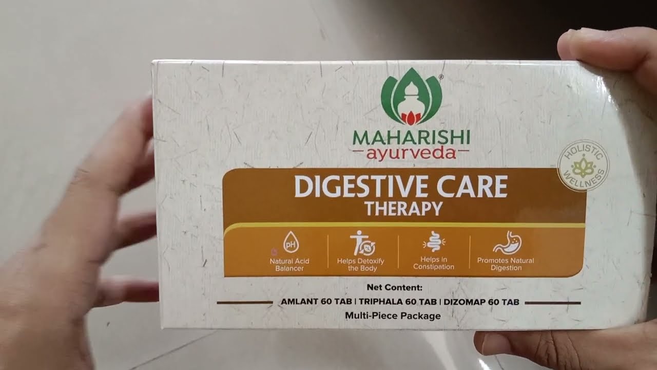 Maharishi Ayurveda Digestive Care Therapy | Amlant, Dizomap & Triphala for Acidity, Indigestion etc.