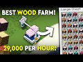 Minecraft All Trees Wood Farm Tutorial - FAST! - 29,000 P/HR!