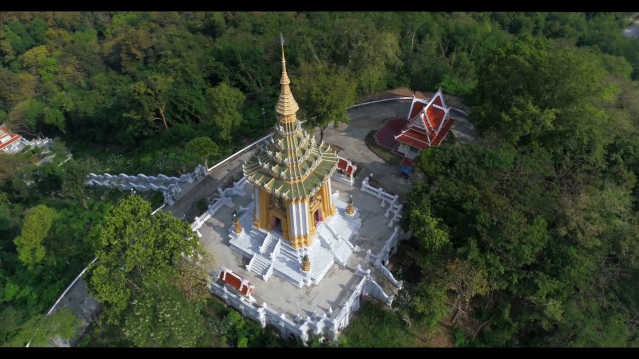 Experience the breathtaking aerial view of Wat Yansangwararam.