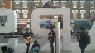 Deer Tick - Walkin Out The Door (acoustic live outside the Emirates Stadium)