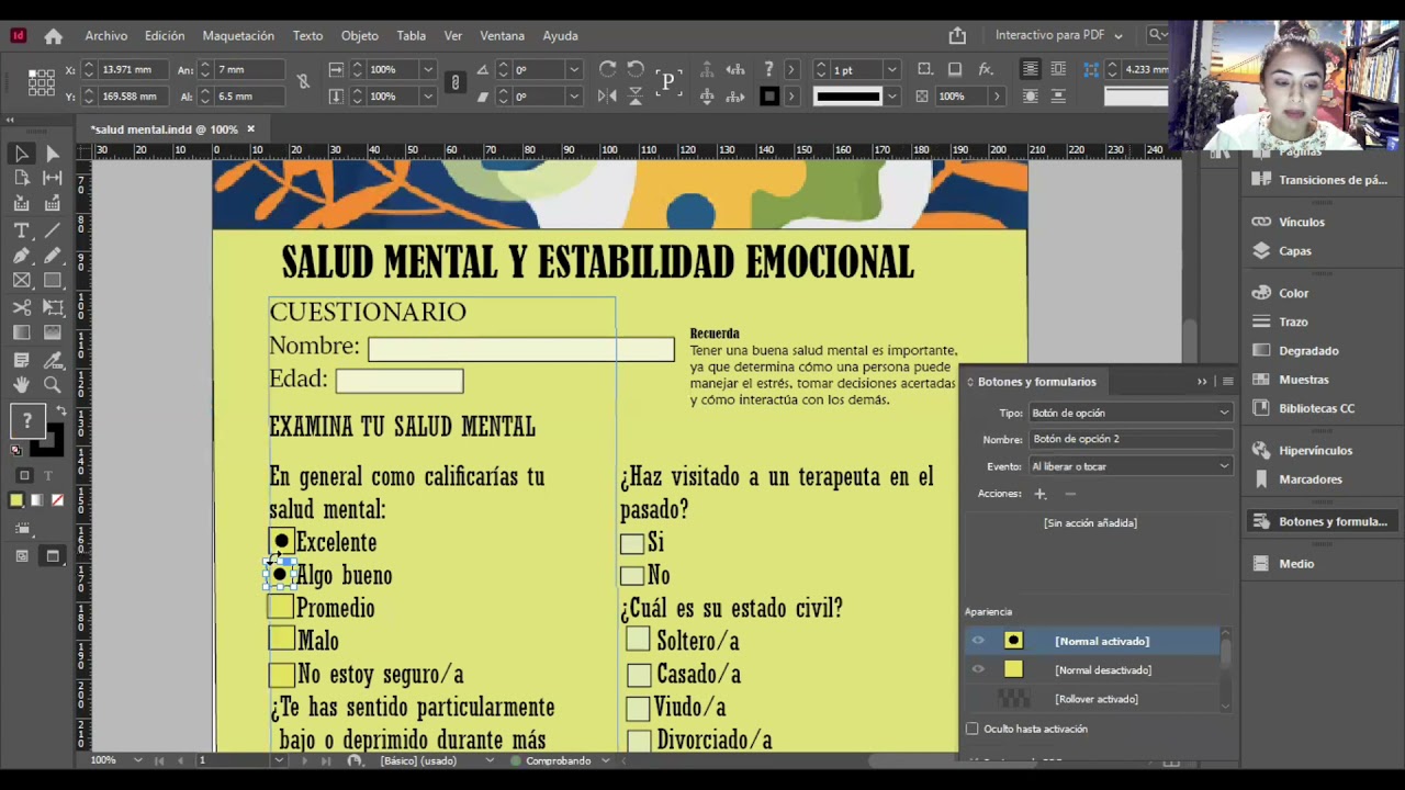 Cuestionario - PDF interactivo