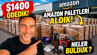 $1400 AMAZON PALETLİ DEPO ALDIK / NELER BULDUK ?