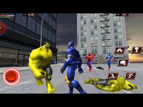 Panther Hero Superheroes City Villains Battle | Panther Hero Vs Spider Vs Monster - Android GamePlay