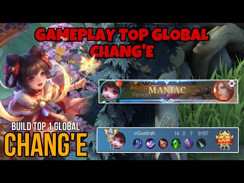 14 KILL NO DEATH + MANIAC! GAMEPLAY TOP GLOBAL CHANG’E BEST ATTACK SPEED BUILD 100% BROKEN