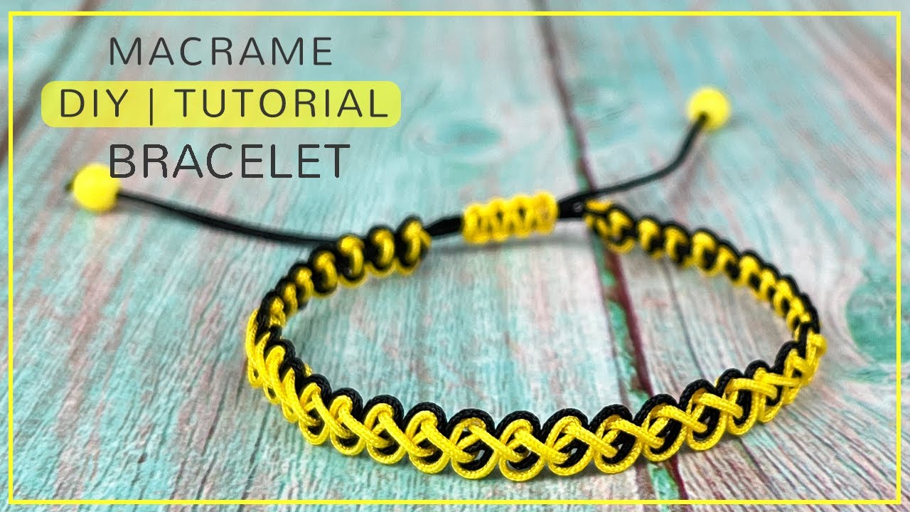 Handmade thread bracelet | DIY macrame bracelet step by step tutorial for beginners A093