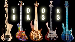 Video thumbnail for 100 Amazing Bass Guitars (Cool or Weird) 4K by Adam Gordon