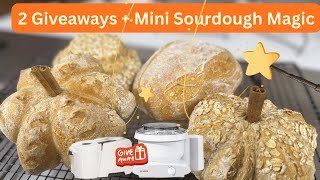 Mini Sourdough Shaped Loaves that Actually Work!  + Bosch Mixer & Nutrimill Grain Mill Giveaway