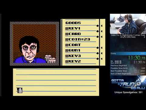 Déjà Vu: A Nightmare Comes True - Any% Glitchless in 18:35