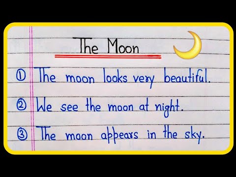 10 lines essay on Moon in English | Moon Essay in English 10 lines | Short essay on moon | The Moon