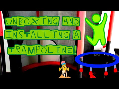 Unboxing and installing a trampoline | Amazon trampoline installation | Learn with Fazila