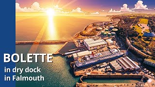 BOLETTE in Dry Dock in Falmouth #cruise #cruiseship #cruisetour #cruiselife #fredolsen