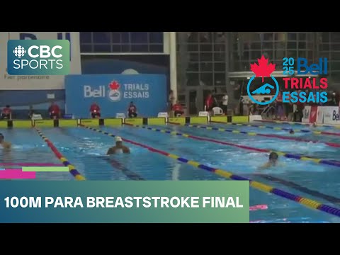 Men's 100m para breaststroke final at Bell Canadian Swimming Trials | #CBCSports