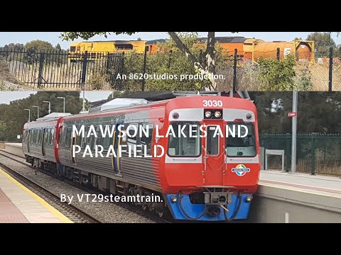 Mawson Lakes and Parafield stations in 1080p, South Australian Trains in Action.