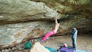 Video thumbnail of Chulito Piscinas, 7C+. Tamajón