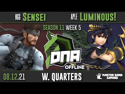 DNA S11:W5 - NGG | Sensei (Snake) Vs. Luminous! (Dark Pit) - W Quarterfinals