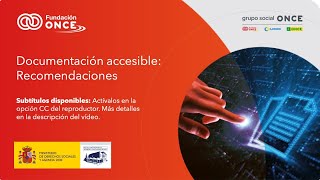 Recomendaciones para realizar Documentación Accesible