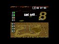 Game Over Super Mario Kart SNES