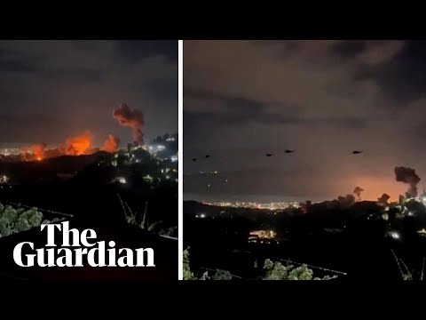 Aircraft fly low over Caracas as explosions hit Venezuelan capital