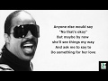 Stevie Wonder - All Day Sucker (Lyrics)