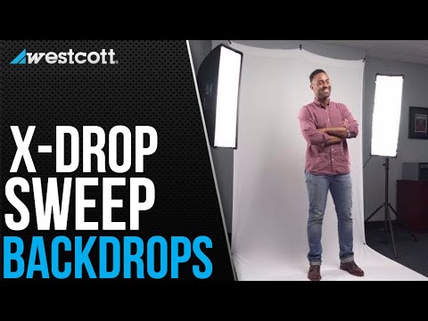 Westcott X-Drop Wrinkle-Resistant Backdrop Kit (Rich Black, 5 x 7 Feet)