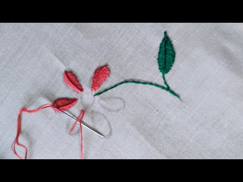 Amazing 🌺 Flower design latest flowers ideas #zahidacreation #embroidery #kadhai #handembroidery