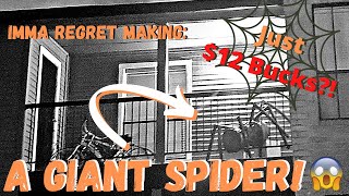 DIY Giant Spider For $12?! | What In The Weird