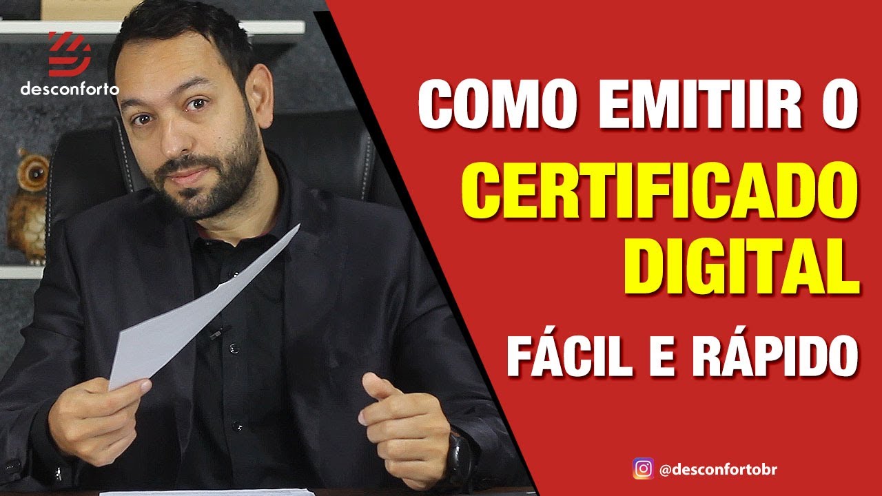 Como emitir o CERTIFICADO DIGITAL fácil e rápido! - Nada de burocracia, método mais simples do mundo