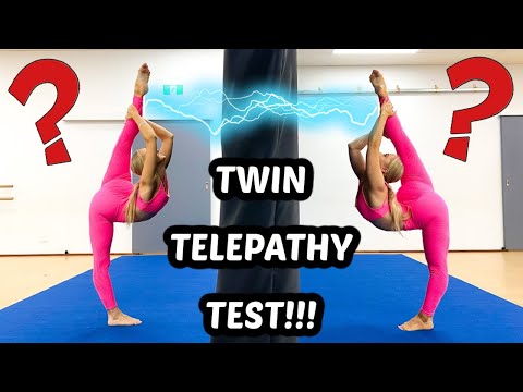 TWIN TELEPATHY (IS IT REAL?) ACRO/GYMNASTICS CHALLENGE
