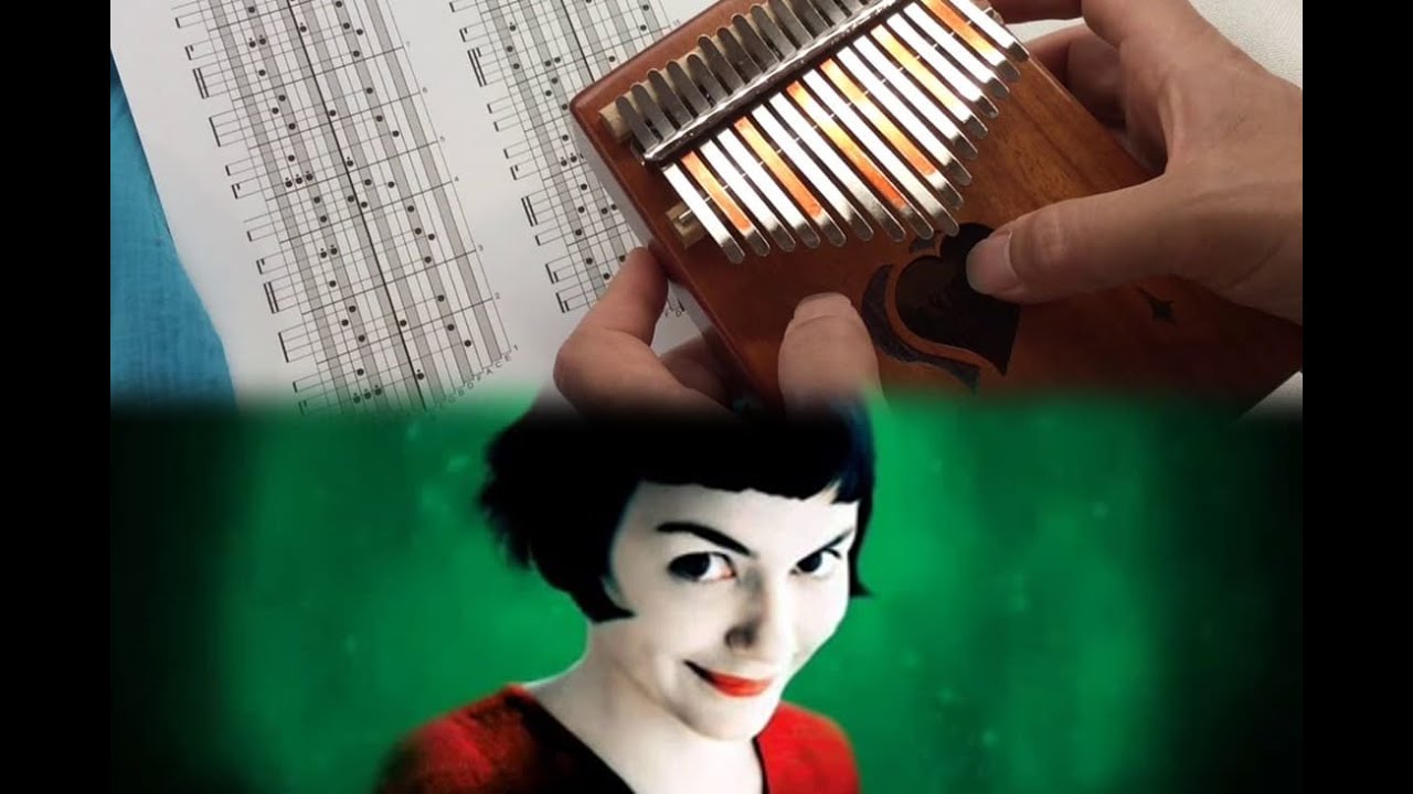 Partition Kalimba 17 Lames Comptine d'Un Autre Été Amélie Poulain Tutoriel