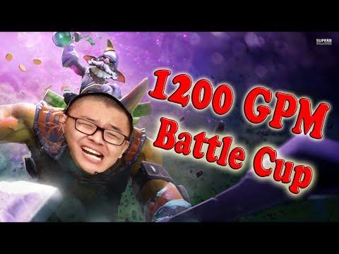 Secret Midone Alchemist 1200 GPM MEGA FARM Dota 2 Battle Cup Highlights + Zai Gorgc